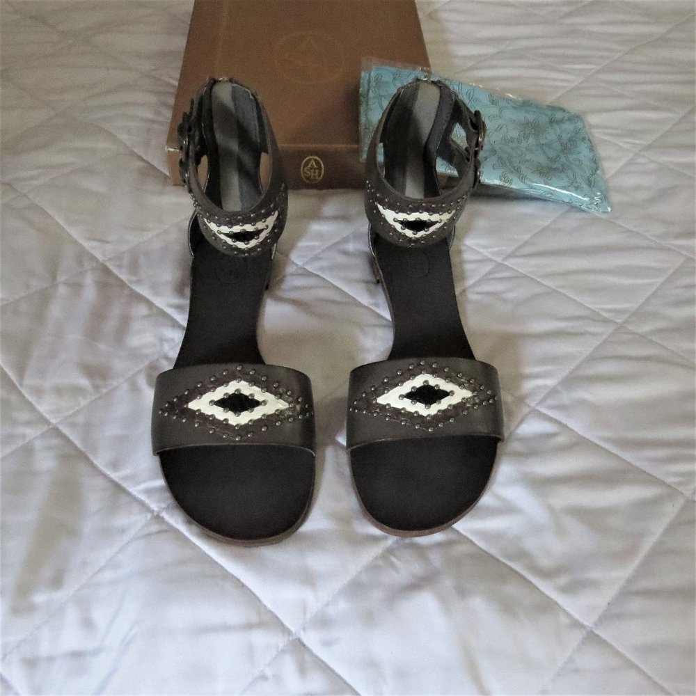 Ash studded ankle cuff sandals